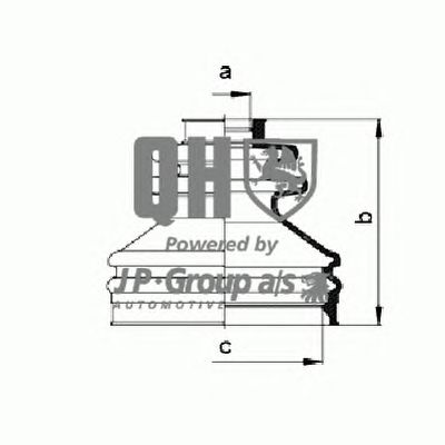 JP GROUP 1543701769 -  Комплект пыльника, приводной вал